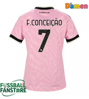 Juventus Francisco Conceicao #7 Replik Auswärtstrikot Damen 2026-27 Kurzarm